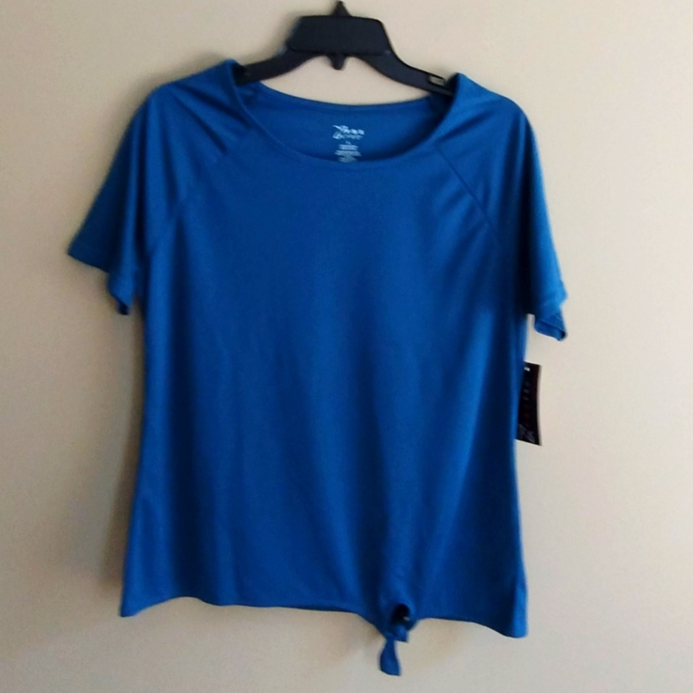 Women's PBX Pro Raglan Side Tie Short Sleeve Tee, Lg - NWT